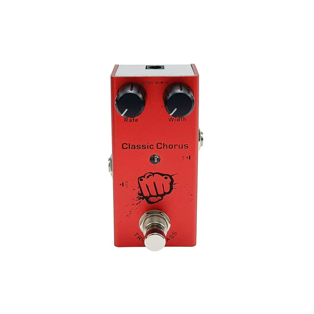 Professional Electric Guitar Effects Pedal: Vintage Overdrive, US Dream, Classic Chorus, Vintage Phase, Tremolo, Analog Delay, Digital Delay, Ultimate Drive