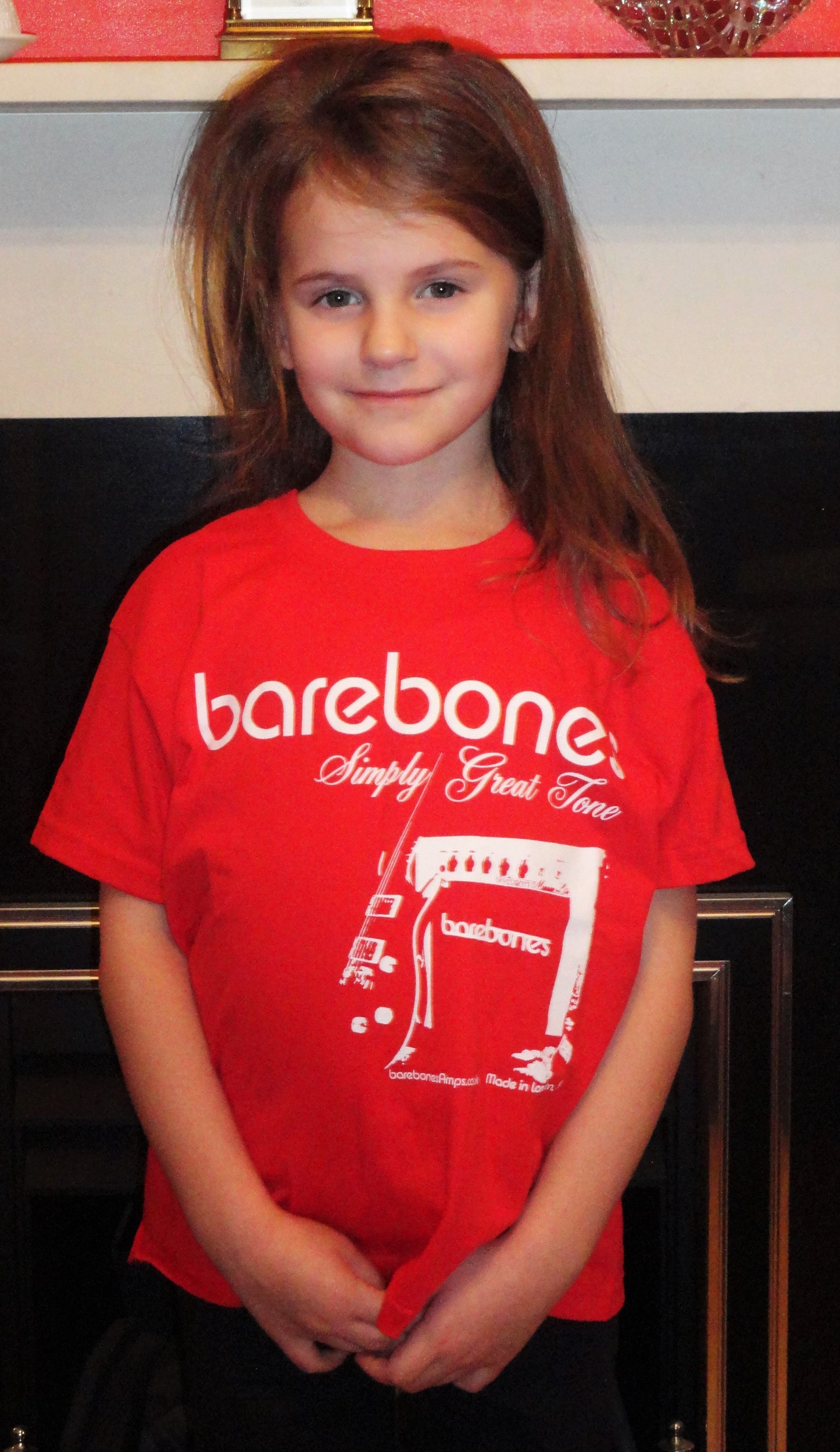 Red barebones T-Shirt Age 3-4