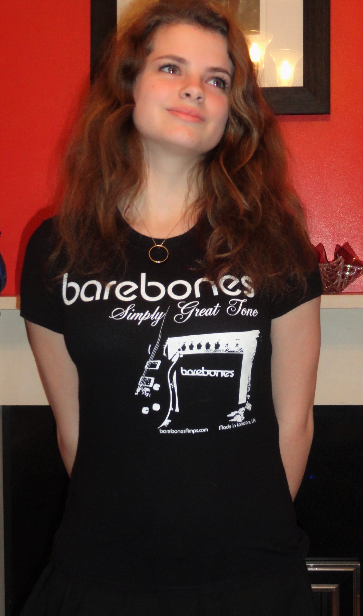 barebones T Shirt Ladyfit Black