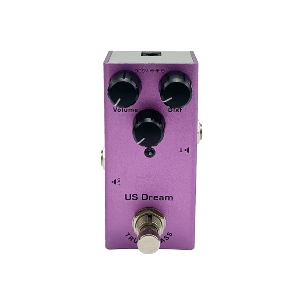 Professional Electric Guitar Effects Pedal: Vintage Overdrive, US Dream, Classic Chorus, Vintage Phase, Tremolo, Analog Delay, Digital Delay, Ultimate Drive