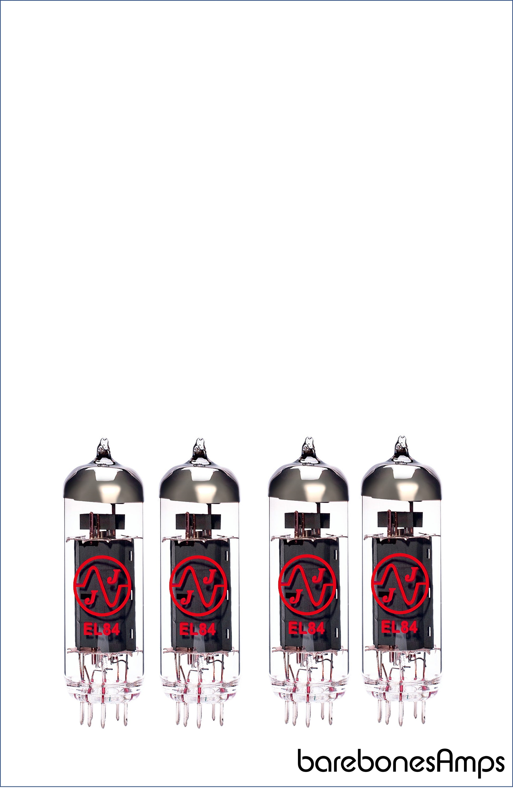 4 x JJ EL84 ( 6BQ5 ) Matched Quad Guitar Amp Vacuum Tube / Valve by barebonesAmps