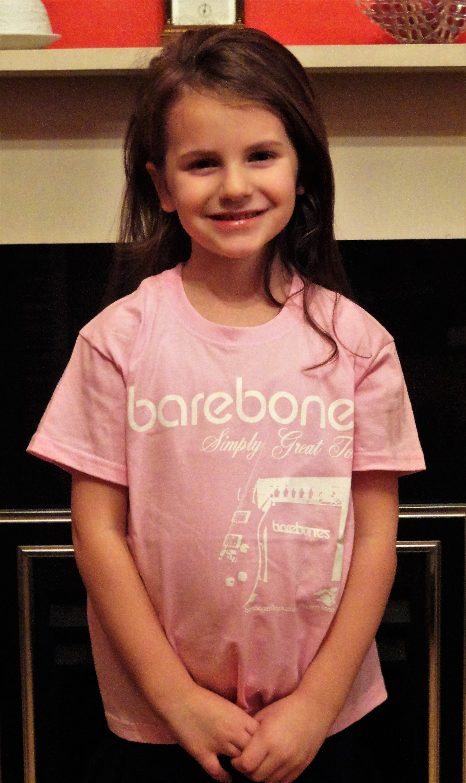 Pink Kid's T Shirt Model