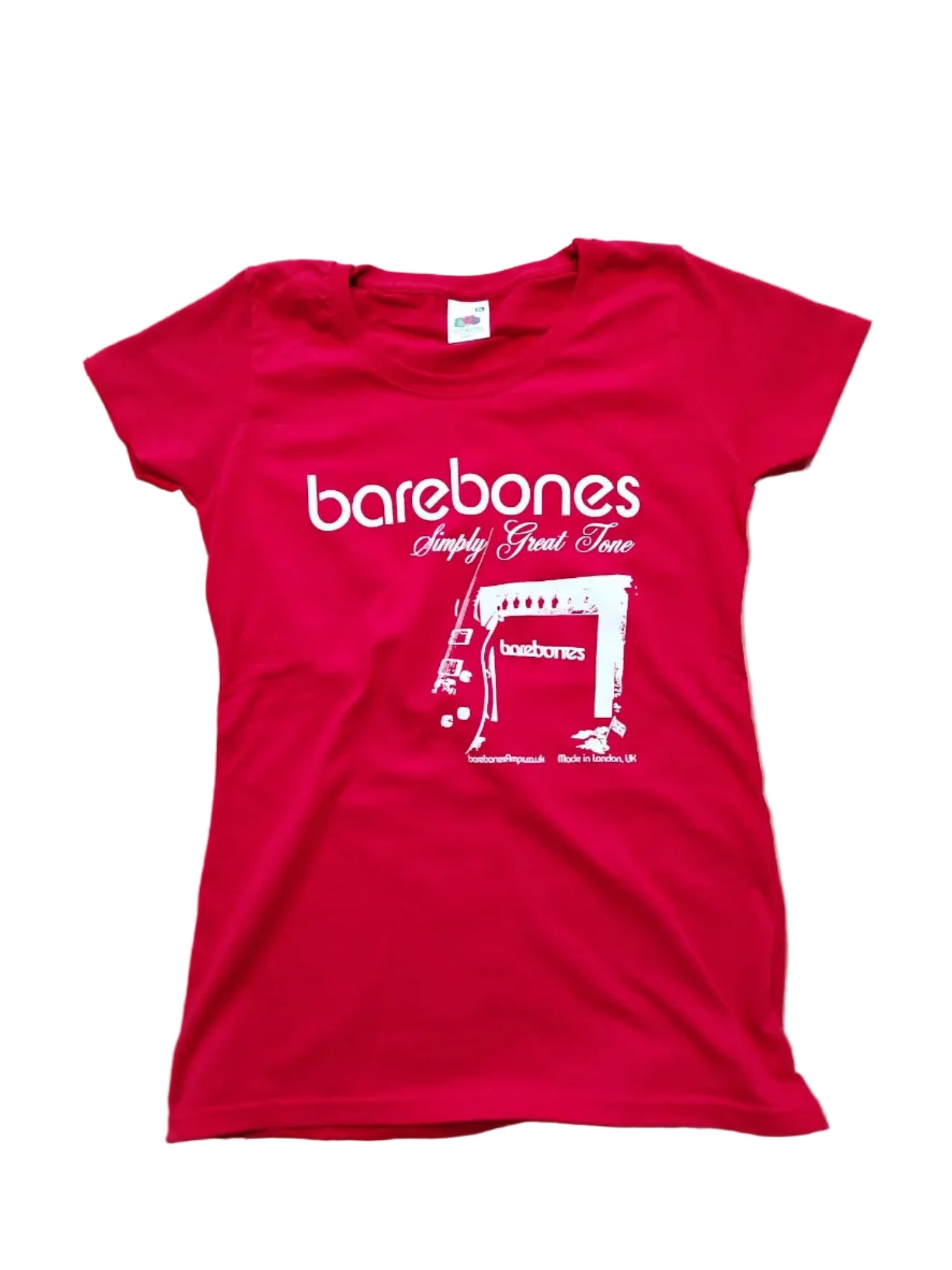 barebones Ladyfit Red T Shirt