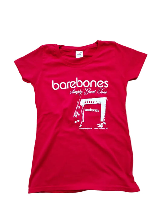 barebones Ladyfit Red T Shirt