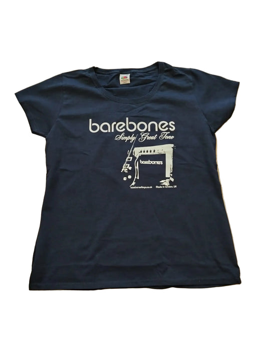 barebones T Shirt Blue Ladyfit