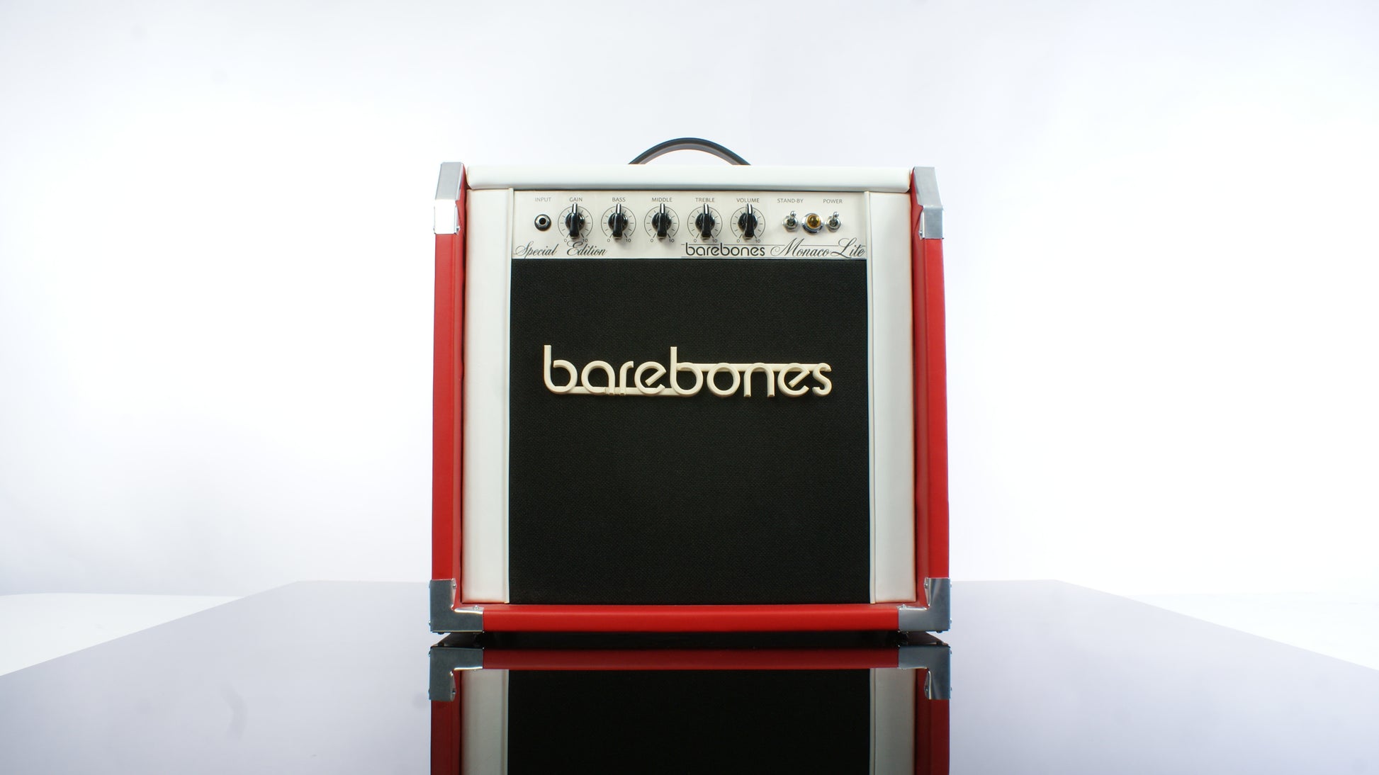 barebonesAmps Monaco Lite SE Red - Handwired All-Valve Guitar Amplifier - Made in the UK